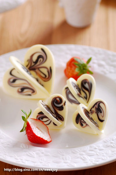 印象派的情人节甜点 3D甜心巧克力_美食频道