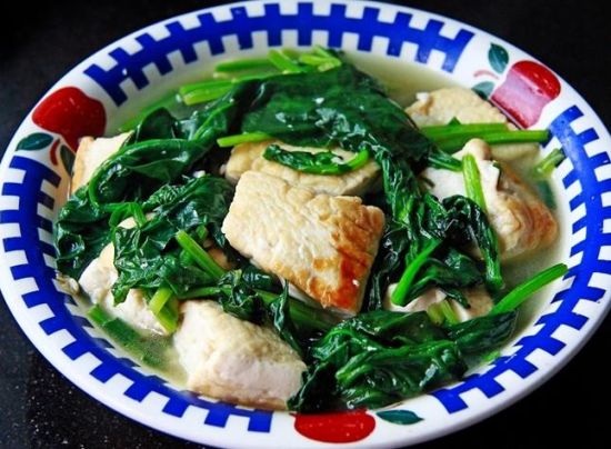 白领最爱的快手菜 DIY菠菜豆腐_美食频道