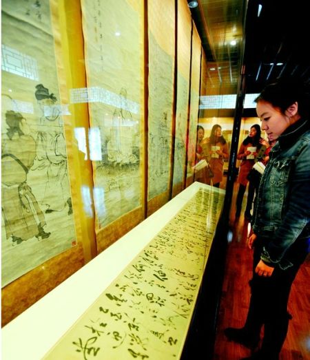 武汉市博物馆展出60件明代书画 江南才子多有