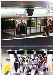 武汉地铁2号线连续故障停车 上万乘客回家晚点