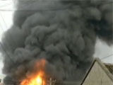 实拍温州化工市场火灾 已发生两次爆炸